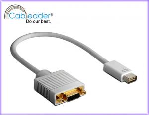 DVI-D Monitor Cable Mini DVI To VGA male cable From 4.95Gbps to 10.2Gbps