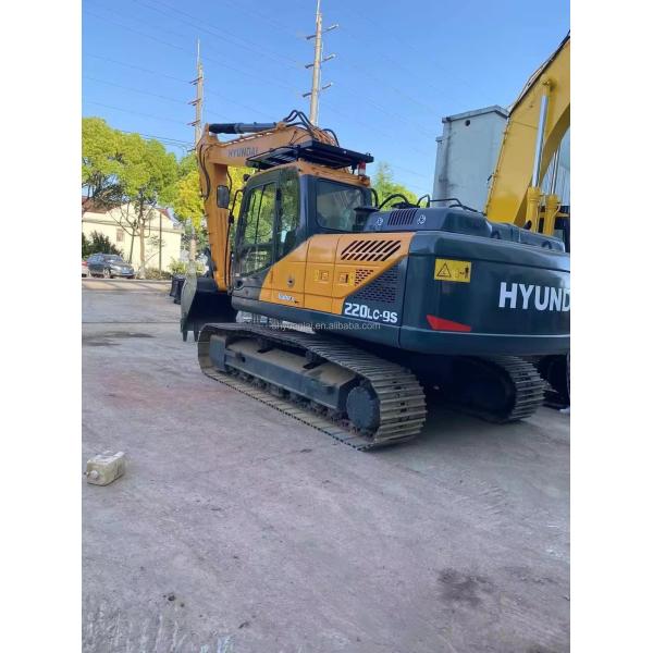 Used Hyundai 220-9 Excavator 22 Ton Original Color Korean Second-Hand Excavator