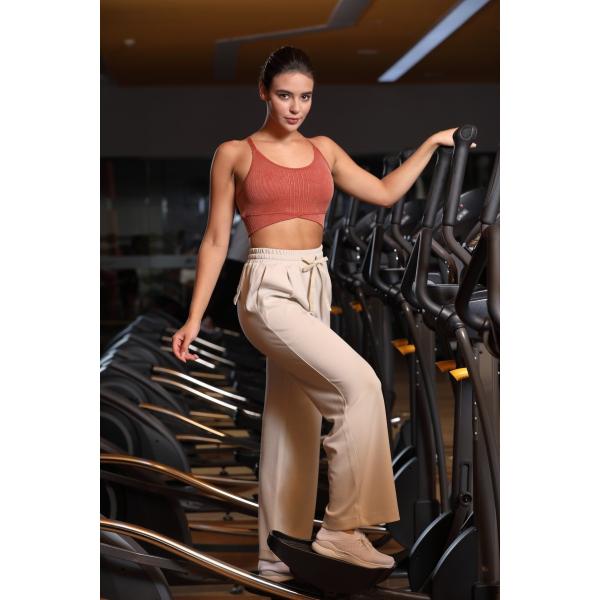 Elastic High Waisted Yoga Pants Athleisure with Pockets