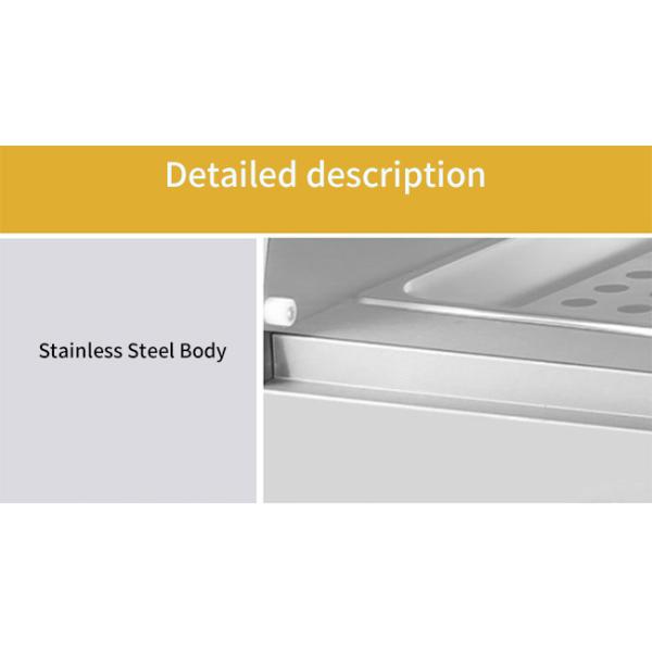 Silvery White 240V 2.4kw Cake Display Fridge