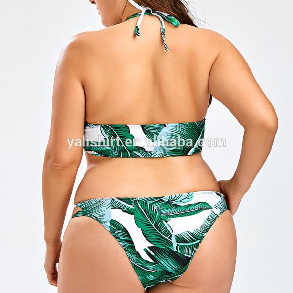 Plus size xxxl sexy push up swimsuits halter bikini sets