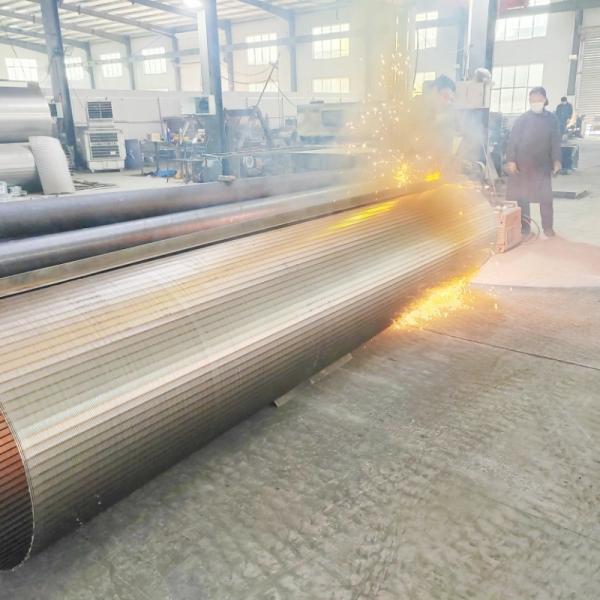 V Shaped Open Wire Stainless Steel Wedge Wire Mesh 6 M Length