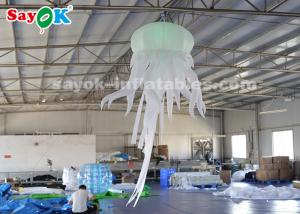 China 1.5*2.5m Inflatable Hanging Jellyfish With LED Light For Night Club Decoration on sale