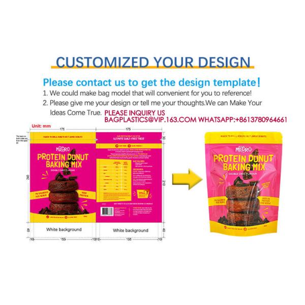 Food Packaging Bags Sweets Biscuits Nuts Zip Bags Plastic Packaging Aluminium Foil Bags