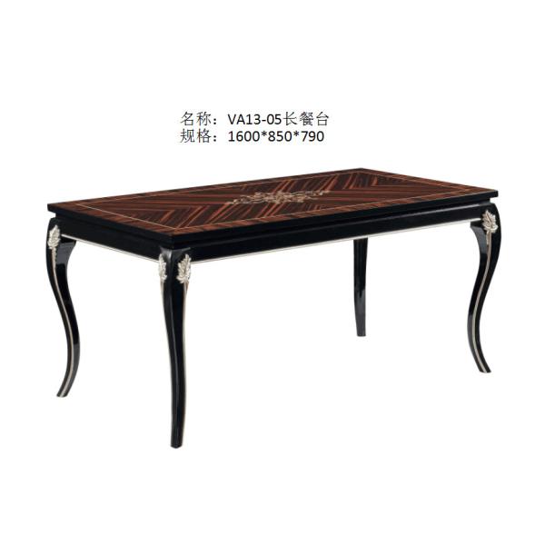 Luxury furniture for Villa house Reception table and Console cabients by Ebony wood in Glossy painting Sliver leaf