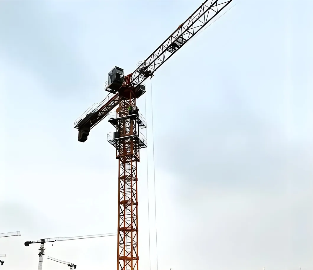 The Second Used 5610 6t China Factory Qtp Series 80 China Cheap Price Static Tower Crane Zoomlion