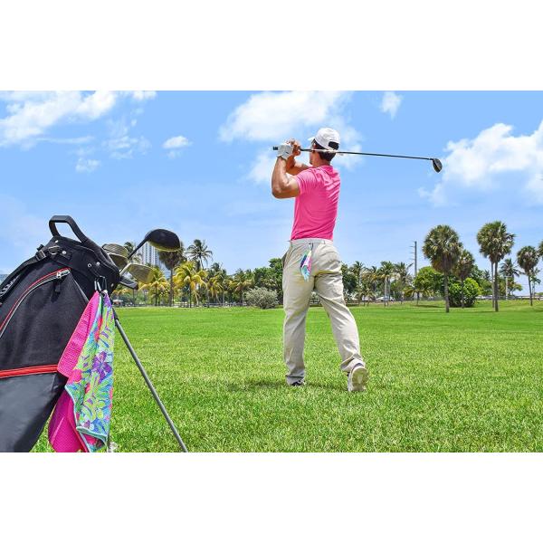 Soft Microfiber Ployester Golf Towel Digital Printed With Custom Logo Waffle Towel