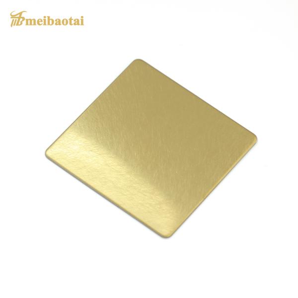 Brushed Hairline Stainless Steel Sheet Vibration SS plate Pvd Color Coating ASTM