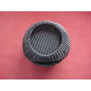 Small Fashionable Wicker Pet Bed , Home Garden Dog Furniture