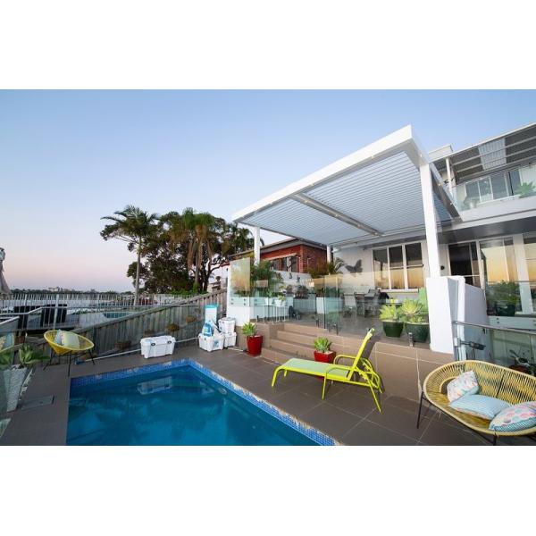 Industrial Outdoor Aluminium Pergola Waterproof Powder Coating Optional