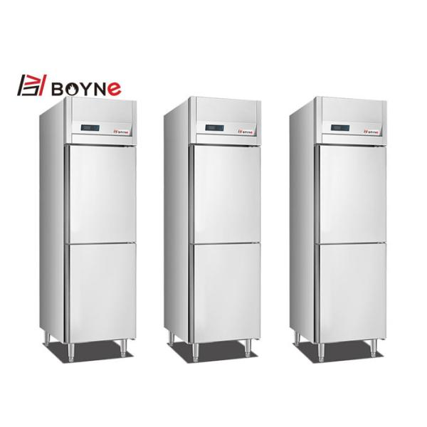 Stainless Steel Commercial Kitchen 2 Half Door Bakery Trays Insert Cabinet Refrigerator