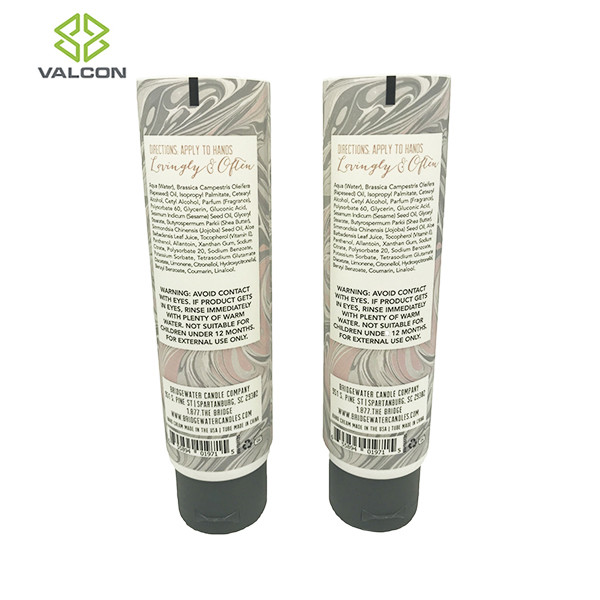 Costom 3 OZ Labeling Refillable Hand Cream Tube Flip Cap Matte Varnish