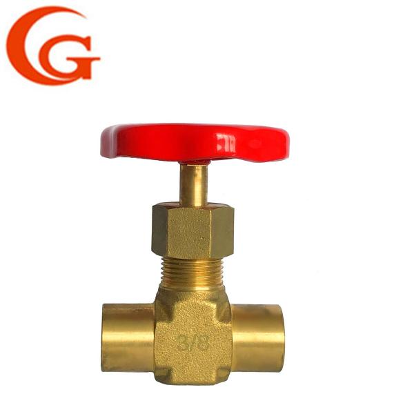 3/8in NPT Male Male Brass Needle Valve , JIS ANSI Brass Pressure Valve