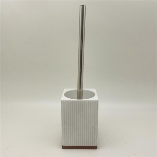 Square Vertical Stripe Bathroom Accessories White sand with wood parts