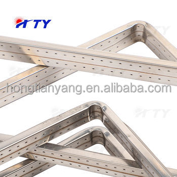 High Brightness Industrial Aluminum Profiles Butyl Tape Hollow Spacer Bar