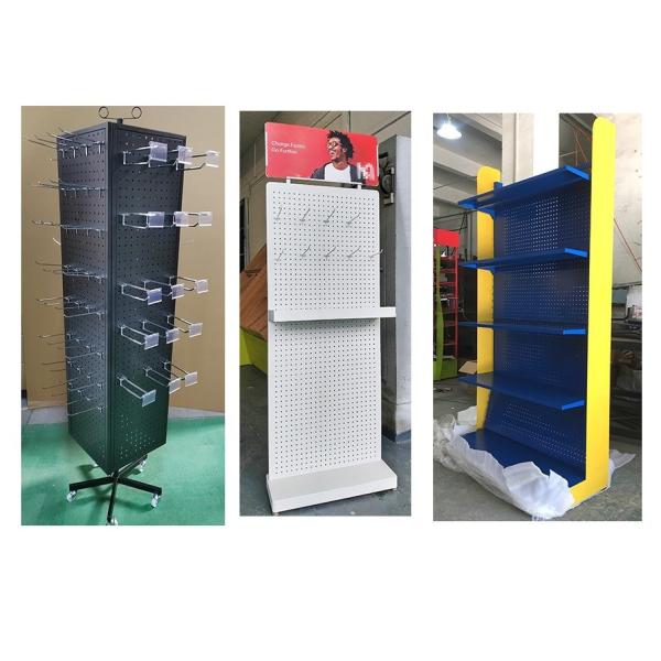 1mm 2mm 3mm Metal Display Rack Storage Pegboard Display Stand
