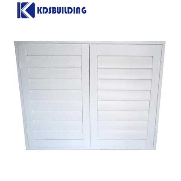 Wooden Shutter Outdoor Blind Window For Windows White Window Shutters Exterior Horizontal Louver Window