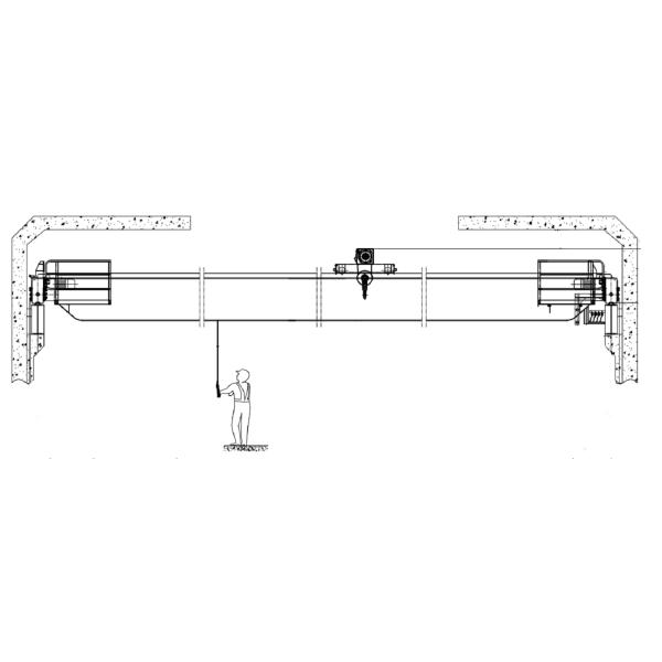 OEM Double Girder Overhead Bridge Cranes With Hydraulic Brake