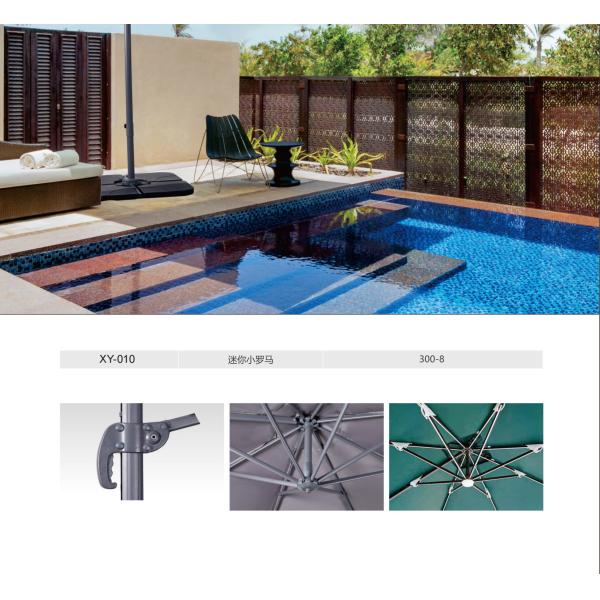 Patio Aluminum Cantilever Umbrella Sun Stainless Steel Frame Outdoor Umbrella Garden