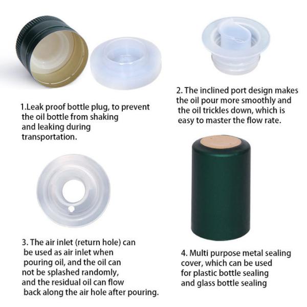 Empty Round Kitchen Olive Oil Storage Bottles 250ml 500ml