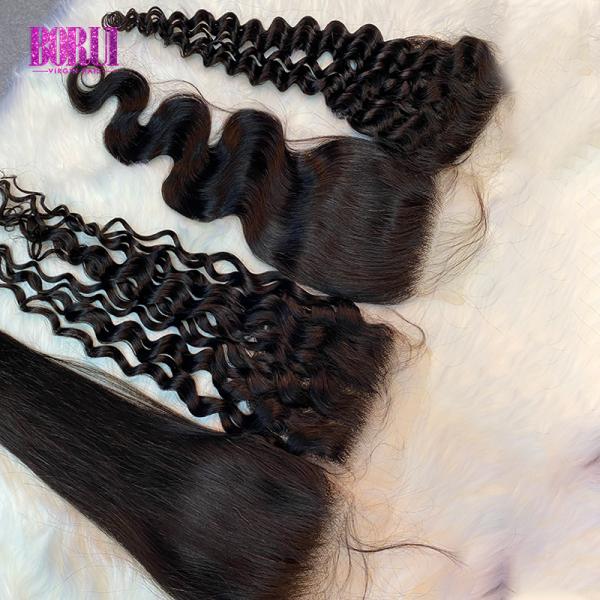Deep Wave 13x4 HD Lace Frontal Wig 100% Brazilian Human Hair Closure