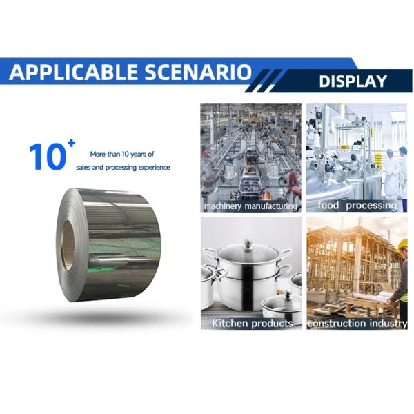 0.6mm Stainless Steel 201 316 430 Plate/Sheet/Coil/Strip Ss 304 DIN 1.4305 Stainless Steel Coil for Sales