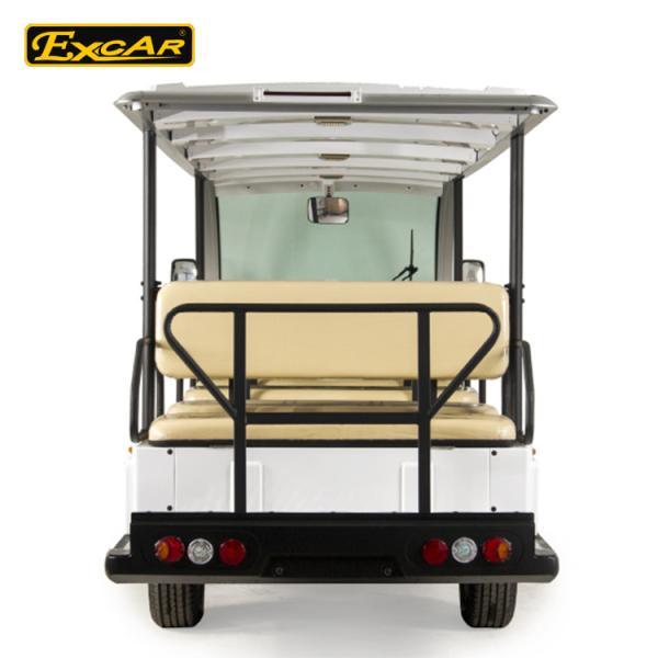 EXCAR White 14 Seater Electric Sightseeing Bus With Trojan Battery