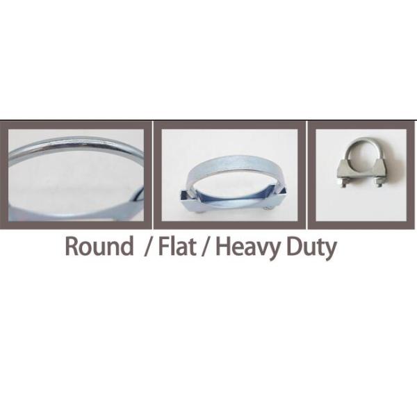 Standard 2 Inch 5/16" Stainless Steel Exhaust U Bolt Clamps