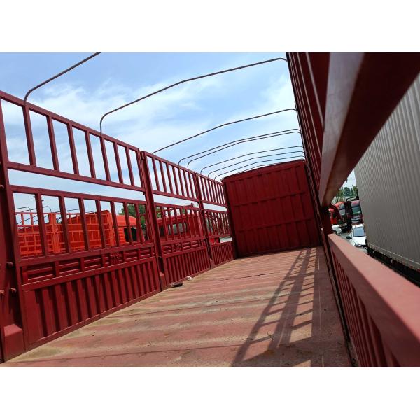 2nd Hand Lorry 12 Meters Long Diesel Engine 8×4 Drive Mode Left Hand Drive 2020 Year Foton Fence Truck