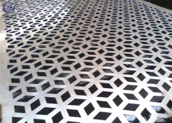 1.0mm Thick Galvanized Perforated Metal Sheet Customized Hole Shape Decoration