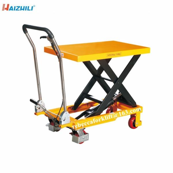 Factory supply safety device 500kg load capacity manual scissor lift table