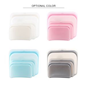 420ML 1800ML BPA Free Reusable Silicone Sandwich Snack Bags