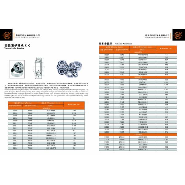 30205 Sealed Tapered Roller Bearing / Miniature Tapered Wheel Bearing