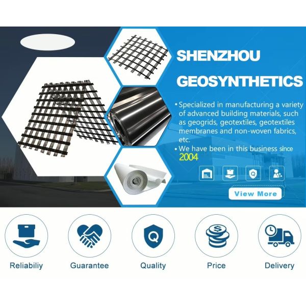 200-50 Kn/m SBR Coating Polyester Geogrid PET Uniaxial Geogrid Reinforced Soil Retaining Wall Expressway
