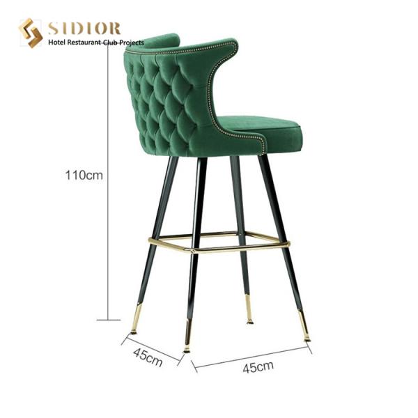 Hotel Bar Chair, Club Bar Stool, High Chair, Stool Chair, Restaurant Chair, PU Leather Upholstery, High Density Foam