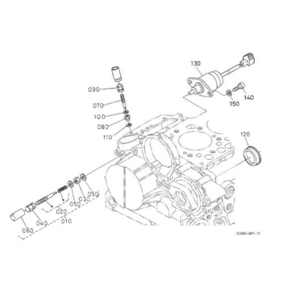 17208-60015 17208-60010 Stop Soleniod Valve For KUBOTA Mini Excavator Electric Parts