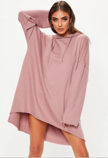 Custom Rose Oversized Hoodie Printing Sweater Dress