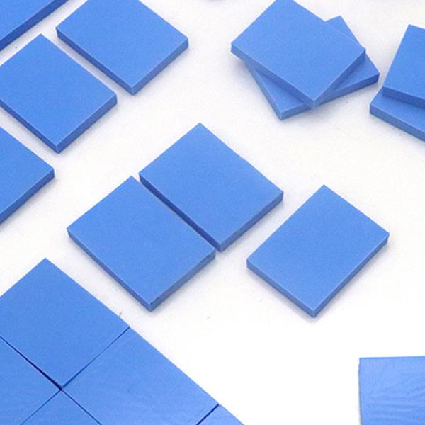 5.0W/m·K Blue color soft high thermal conductivity silicone sheet