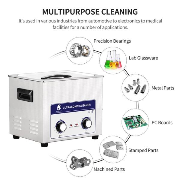 240w Skymen JP-040 Fuel Injector Ultrasonic Cleaner 10.8L Stainless Steel Basket