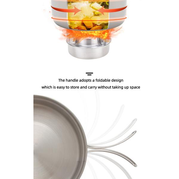 OEM/ODM Camp Cook Set Outdoor Cooking Soup Pot Vegetable Bowl Camping Mess Kit Camping Cookware Set