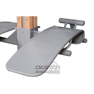 wooden street lamp outdoor fitness sit up board