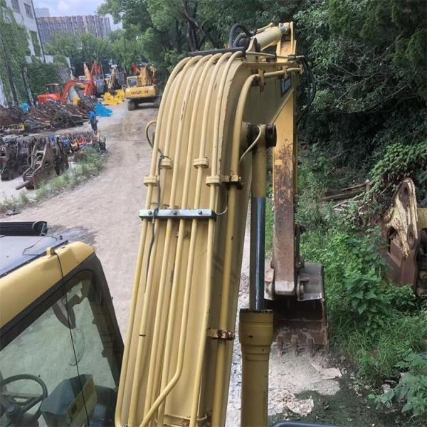 Japan Original Used Komatsu PW160-7 Wheel Excavator in with Transport Length of 7.1 m