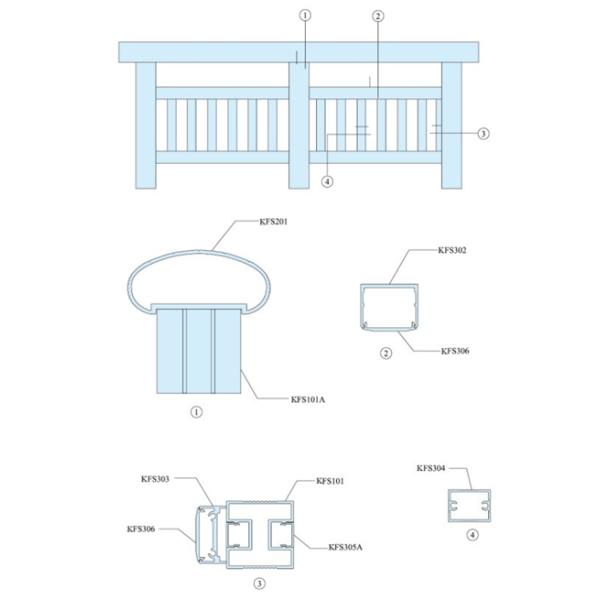 Aluminum Hand Railings / Balustrade