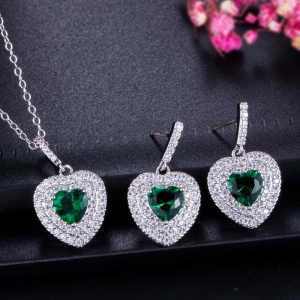 Fashion Silver Color Jewelry Sets Bridal Necklace Earrings Bracelet Wedding Crystal Women Fashion Rhinestone Jewelry
