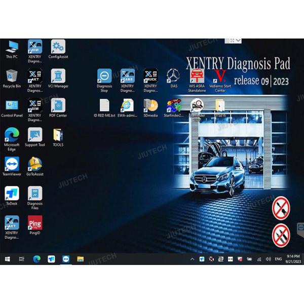 V2024 MB Star OEM C6 DOIP Multiplexer VCI SD Connect XENTRY VCI Diagnosis Tool With Getac F110 tablet