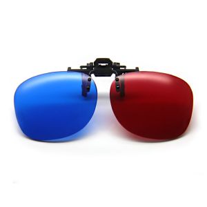 Quality Red Blue 3D glasses CLIP TV film vision movie buy LG Sony Samsung Pana theater Benq Acer wholesale
