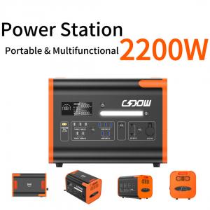 China Household Portable Power Station 2200W High Power Solar Generator on sale
