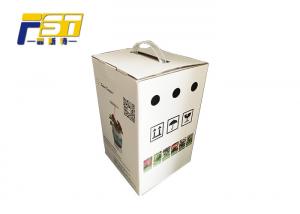 China Grey Cardboard Corrugated Shipping Boxes CMYK 4 Color Printing Collapsible on sale