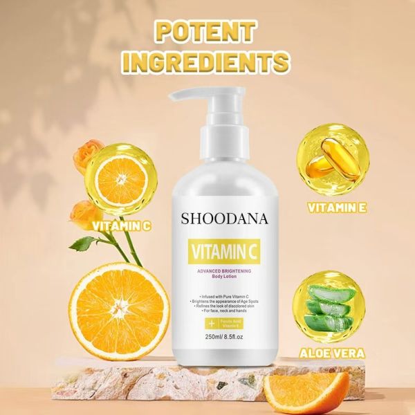 ODM OEM Body Lotion Vitamin C Skin Whitening Moisturizer OEM Skincare