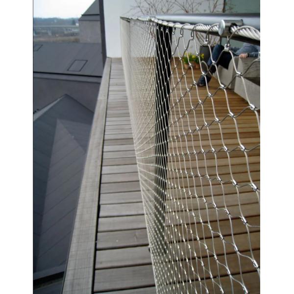 Flexible and Durable 304 Stainless Steel Cable Mesh with Diamond Hole for Safety Netting